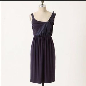 Anthropologie- Deletta navy dress
